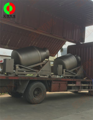 兩臺(tái)大型真空滾揉機(jī)專車送往大灣區(qū)某肉食品加工配送中心！