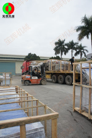 蔬果清洗加工生產線春節(jié)前專車發(fā)貨上?？蛻?！